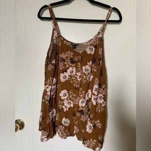 Torrid Brown Floral Top